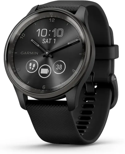 Miniatura 7 de Garmin vívomove Trend, elegante reloj inteligente híbrido, batería de larga duración, manecillas dinámicas del reloj y pantalla táctil, color negro