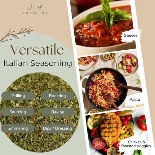 Miniatura 5 de Mezcla de condimentos italianos orgánicos, sin sal, mezcla de hierbas sabrosas y especias para un auténtico sabor italiano, hierbas mediterráneas