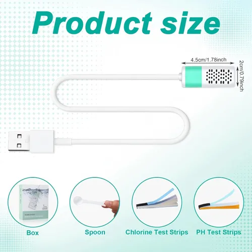 Miniatura 2 de 1 generador de hipoclorito de sodio con 1 caja de tiras de prueba de cloro y papel de prueba de PH, fabricante de electrolizador de agua