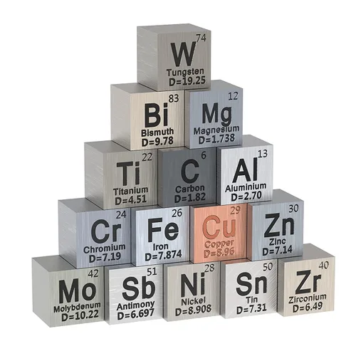 Paquete de 15 cubos Element Cube de 0.39 pulgadas de densidad de 0.39 pulgadas para recolección de mesas periódicas de hasta 99.99% de pureza (0.39