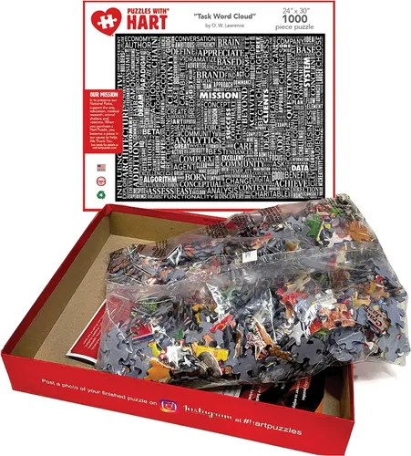 Miniatura 3 de Tarea Word Cloud Rompecabezas de 1000 piezas, 1 EA