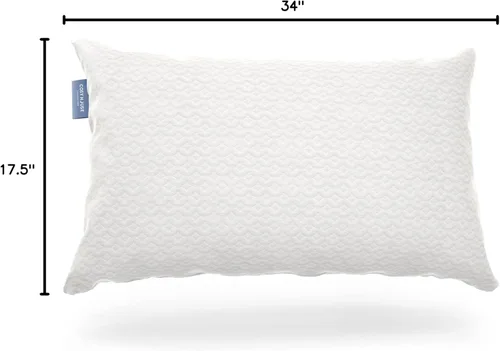 Miniatura 9 de Cosy House Collection Almohada de espuma viscoelástica triturada de lujo con rayón derivado del bambú - Relleno ajustable y extraíble - Funda fresca