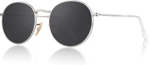 Miniatura 52 de CGID Gafas de sol unisex polarizadas redondas E01 Lennon