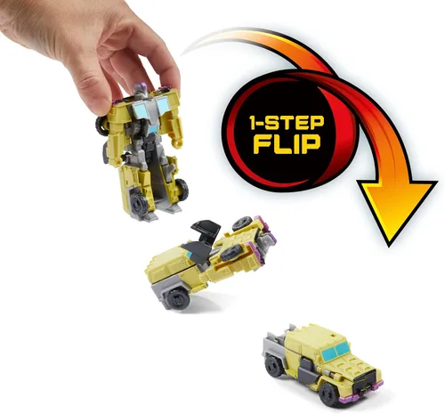 Miniatura 3 de Transformers Toys EarthSpark - Figura de acción de 1 paso, cambiador de giro de 4 pulgadas, juguetes robot para edades de 6 años en adelante