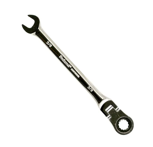Miniatura 6 de T44024 Llave combinada de trinquete flexible, acabado cromado, 3/4