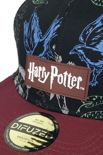 Miniatura 4 de Harry Potter Hogwarts House Symbols El Snapback Gorra Negro, Negro