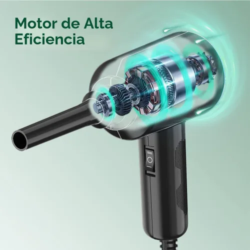 Miniatura 5 de Meudeen Plumero de aire - Soplador de aire eléctrico - Limpieza de alta potencia de 5.74 oz para computadora - PC - Aire comprimido de 2 engranajes