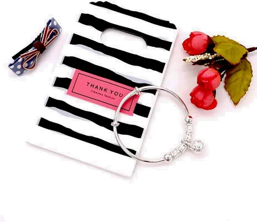 Miniatura 17 de Joyhey 100 bolsas pequeñas de plástico para mercancías de 3.5 x 5.9 pulgadas, bolsas de compras, bolsas de venta al por menor, bolsas de regalo
