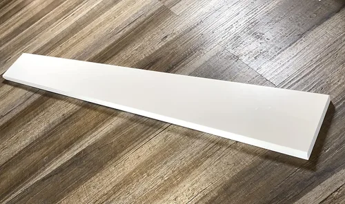 Miniatura 4 de Tenedos Sillín de umbral de piso de mármol blanco sólido pulido, para acera de ducha, protector contra salpicaduras de tocador de baño, alféizar