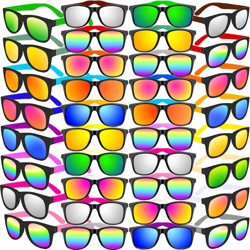Miniatura 8 de 64120 PCS Sunglasses Party Favors Bulk,Neon Sunglasses with UV Protection for Adults Kids Boys Girls Pool Beaach