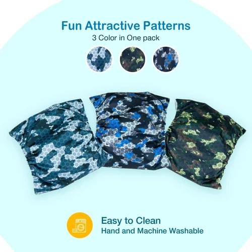 Miniatura 4 de Pet Soft Bandas para el vientre para perros - 3 paquetes de pañales reutilizables para perros machos, pañales para perros machos - Bandas lavables