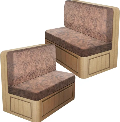 Miniatura 25 de ANARACHON Fundas de cojín elásticas con aspecto de cuero para caravana, fundas de cojín para asiento de cabina de caravana