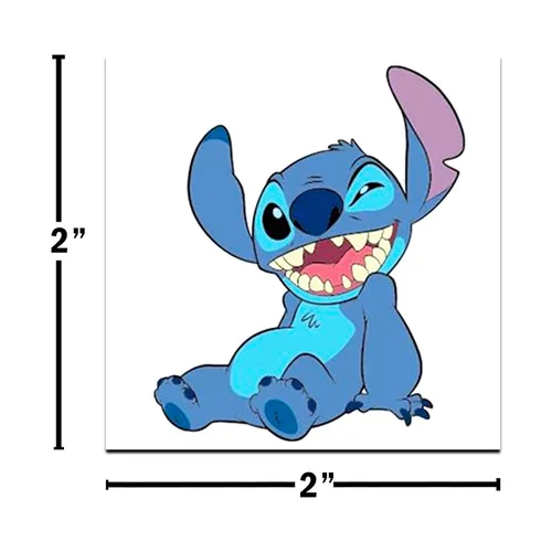 Miniatura 2 de Disney Lilo and Stitch Tattoos - Paquete de recuerdos de fiesta ~ 72 tatuajes temporales perforados individuales de 2" x 2" Lilo y Stitch para niños