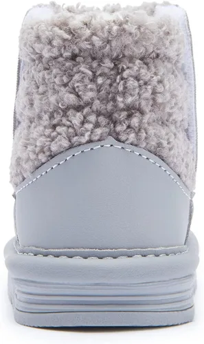 Miniatura 6 de BMCiTYBM Botas de nieve para bebés, niños y niñas, zapatos cálidos de invierno, zapatos ligeros al aire libre para bebés de 6, 9, 12, 18, 24 meses