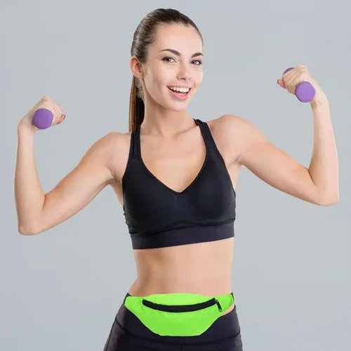 Miniatura 7 de PATIKIL Riñonera para mujer, riñonera para fiesta, correr, Verde