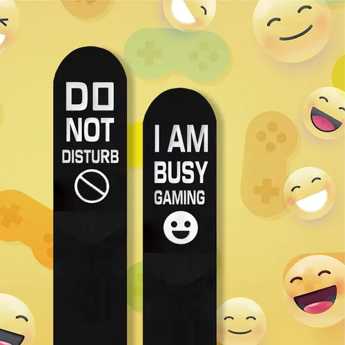 Miniatura 94 de AGRIMONY Calcetines divertidos con texto en inglés «Do Not Disturb Gaming» para hombres, mujeres, adolescentes, niños, Pascua, padres, cumpleaños