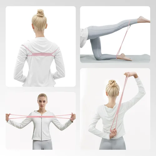Miniatura 6 de PROIRON Figure 8 Resistance Bands with Handles Exercise Band Stretch Bands for Yoga arm Chest and Shoulder Stretch 8 Shaped Resistance Band for Women