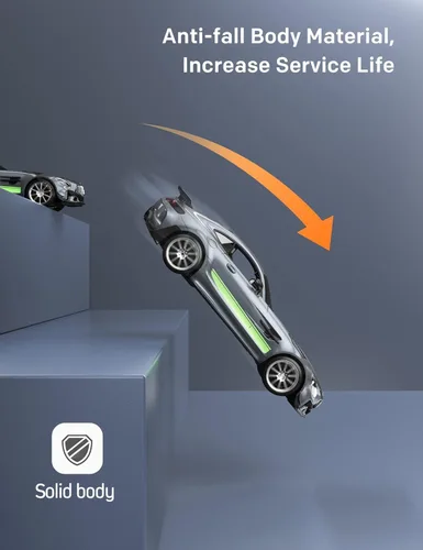 Miniatura 4 de MIEBELY Coche de Control Remoto, Mercedes Benz 1/12 Escala Oficial Autorizado GT R Pro Coches RC 7.4V 900mAh Batería Recargable 2.4Ghz Coches RC