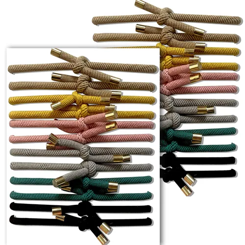 Miniatura 2 de Paquete de 20 pulseras elásticas con nudo antideslizantes para el cabello