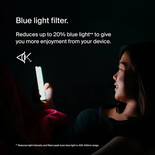 Miniatura 2 de Belkin ScreenForce UltraGlass Protector de pantalla con filtro de luz azul para iPhone 14 Pro, resistente a los arañazos, protección contra impactos