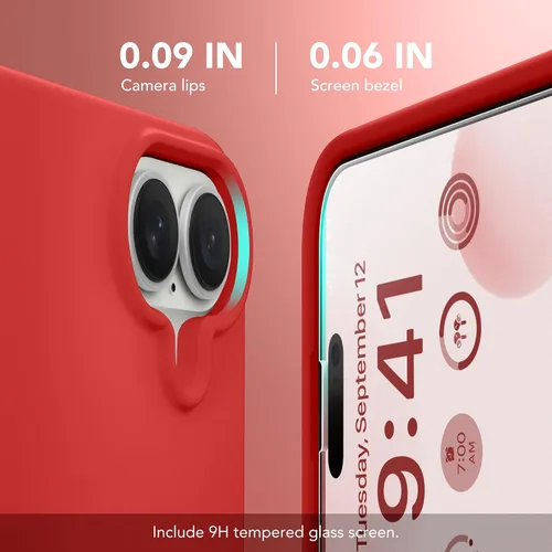 Miniatura 202 de GONEZ Funda de silicona para iPhone 15 Pro Max, compatible con Magsafe, protector de cámara + protector de pantalla, forro de microfibra suave