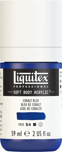 Miniatura 35 de Liquitex Professional Soft Body - Pintura acrílica, botella de 2 onzas (59 ml), blanco titanio Titanio Blanco