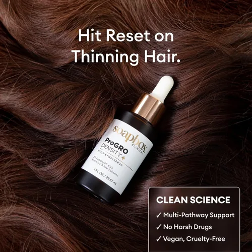 Miniatura 2 de Soapbox ProGRO Density+ - Suero engrosador del cabello, soporta un cabello más completo y más fuerte, suero ligero para el cuero cabelludo