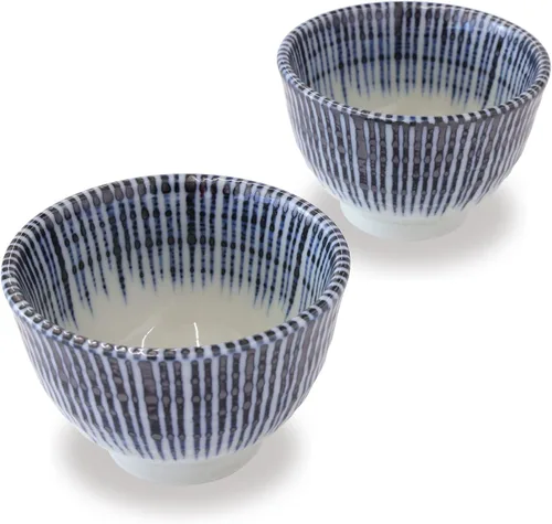 Miniatura 11 de Platos japoneses para servir, platos de 5 pulgadas, azul y blanco, juego de 4 4 unidades redondas de 5 pulgadas