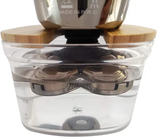 Miniatura 7 de Soporte de enjuague de bambú compatible con AidallsWellup para hombre 5 en 1 con cabezal eléctrico