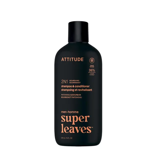 Miniatura 18 de ATTITUDE Champú y acondicionador 2 en 1 para hombre, nutritivo para cabello seco y cuero cabelludo, con pantenol y ginseng, 97% ingredientes