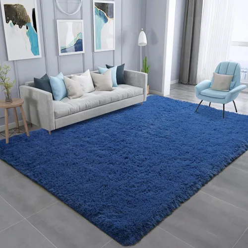 Miniatura 14 de Ompaa Alfombra esponjosa, alfombra mullida súper suave para dormitorio, sala de estar, alfombra grande de felpa de 6 x 9 pies, alfombra de pelo