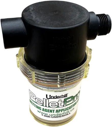 Underhill PelletPro - Aplicador en línea para grifo de manguera de jardín, macho GHT de 3/4 pulgadas, hembra GHT de 3/4 pulgadas, conector de