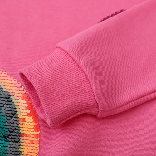 Miniatura 33 de Sudaderas para niñas pequeñas, cuello redondo, sin botones, de manga larga, para invierno, casual, ropa 2T-7T, Dinosaurio