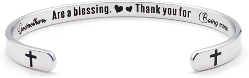 Miniatura 70 de Dczosily Pulseras inspiradoras para mujer, de acero inoxidable, pulseras motivacionales, regalos personalizados para mejores amigas