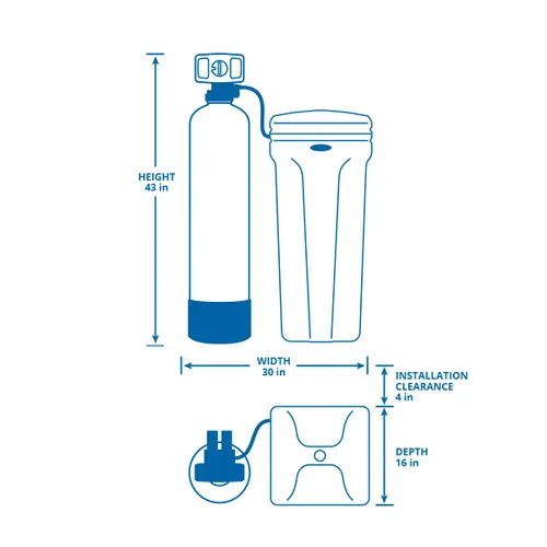 Miniatura 3 de Suavizador de agua Aquasana SimplySoft® de 60,000 granos - Reducción de agua dura para toda la casa - Sistema de tanque base y gabinete WH-SF60-BASE