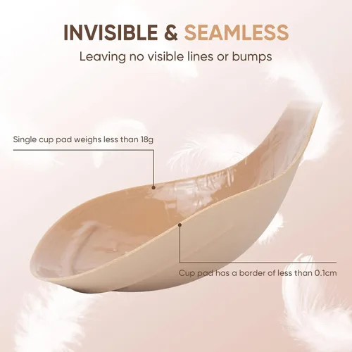 Miniatura 2 de Sujetador adhesivo para pechos grandes, brasier adhesivo, brasier sin costuras para mujer, brasier push up para vestido sin espalda