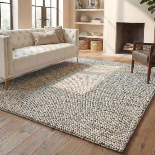Miniatura 10 de SAFAVIEH Natura Collection - Alfombra decorativa, 2 x 3 pies, color beige, mezcla de lana hecha a mano, diseño texturizado, ideal para pasillo