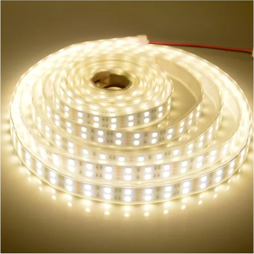 Miniatura 10 de Tira de luz LED súper brillante de 12 V, doble fila 600 LED, manga impermeable IP67, sin fuente de alimentación (conmutación de 7 colores RGB)
