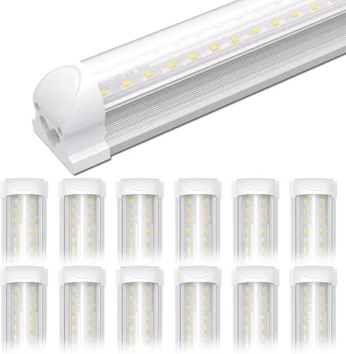 Miniatura 11 de SHINESTAR Luces LED de tienda de 4 pies, 40 W, 5000 lúmenes, 5000 K, luz LED para tienda, súper brillante, 75% de ahorro de energía, tubo de luz T8