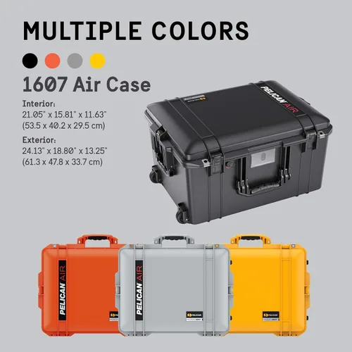 Miniatura 13 de Estuche Pelican Air 1607 Sin Espuma - Negro