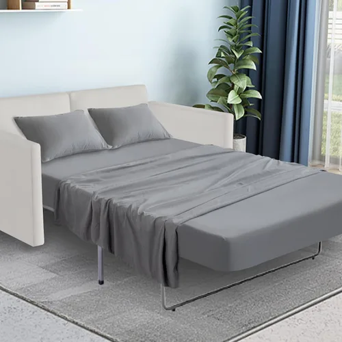 Miniatura 4 de SPRINGSPIRIT Juego de sábanas para sofá cama tamaño Queen, juego de sábanas de 4 piezas con bolsillos de hasta 8 pulgadas de profundidad, sábanas