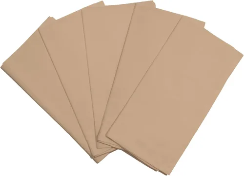 Toallas de saco de harina Beige - 100% algodón orgánico, paquete de 5, 68.6 x 68.6 cm, toallas de cocina beige altamente absorbentes - Toallas de