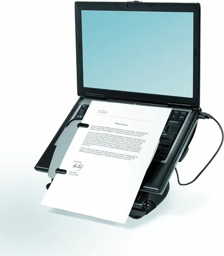 Miniatura 2 de Fellowes Estación de trabajo para portátil serie profesional con USB, negro (8024601)