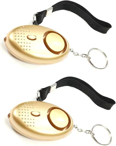 Miniatura 6 de Aicosineg 2 unidades de alarma personal con sonido seguro, alarma personal de seguridad de 120 dB, llavero de alarma de seguridad de emergencia