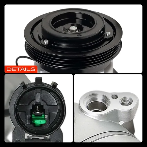 Miniatura 9 de A-Premium Compresor A/C con embrague compatible con Hyundai Accent 1.6L 2010-2011