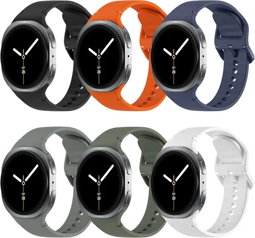 Miniatura 16 de TiMOVO - Paquete de 6 correas deportivas compatibles para Samsung Galaxy Watch 8 40 mm 44 mm/Galaxy Watch 8 Classic 46 mm (2025), correa de repuesto