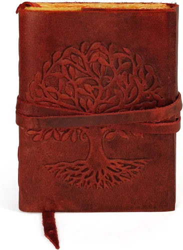 Miniatura 38 de Diario de cuero para mujeres y hombres, 200 páginas, 5 x 7 pulgadas, regalos para mujeres, diario de viaje, cuaderno de mujer, marcador de 7 chakras
