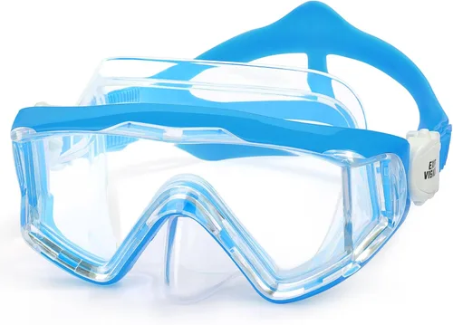 Miniatura 12 de Máscara de natación para niños, gafas de natación antivaho de 180° para niños, máscara de buceo, a prueba de fugas, con cubierta de nariz para niños