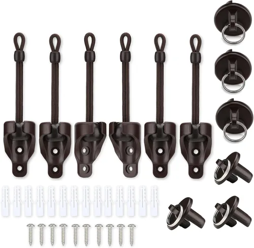 Miniatura 12 de Coolaroo - Piezas de repuesto elásticas y tapa de extremo, color negro, resistente a la intemperie, para persianas enrollables Coolaroo