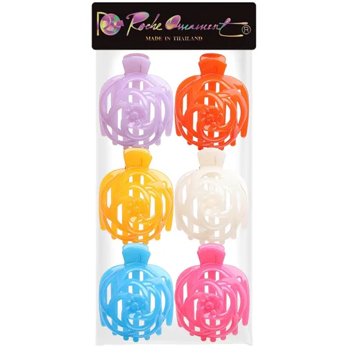 Miniatura 5 de RC ROCHE - 6 piezas para hacer moños para mujer, clip de pinza para el cabello, nido de pájaro, ballerina, soporte redondo francés, cúpula